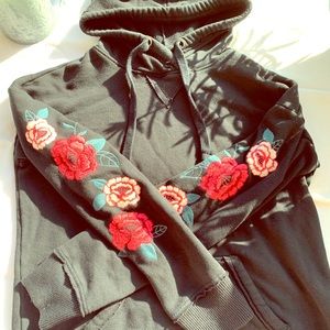 Hollister crop hoodie